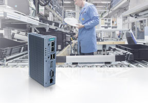 The new IoT gateway IOT2050 is located directly in the production environment on the wall or on a standard mounting rail