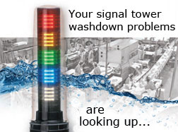 Light Towers and LED Worklights for Washdown Environments from Patlite 
