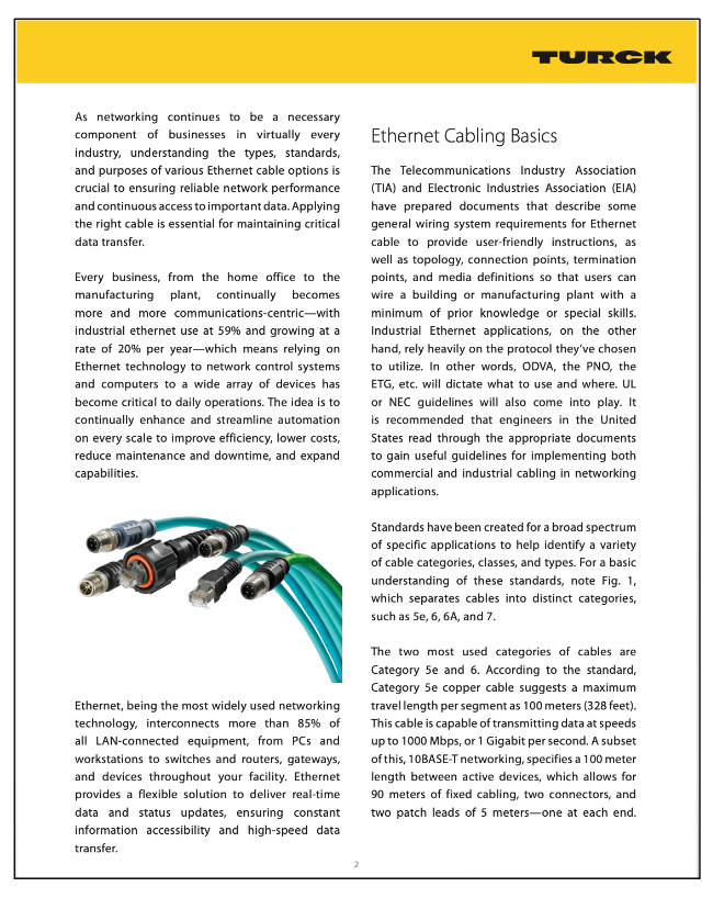 Whitepaper: Commercial vs. Industrial Ethernet Cable